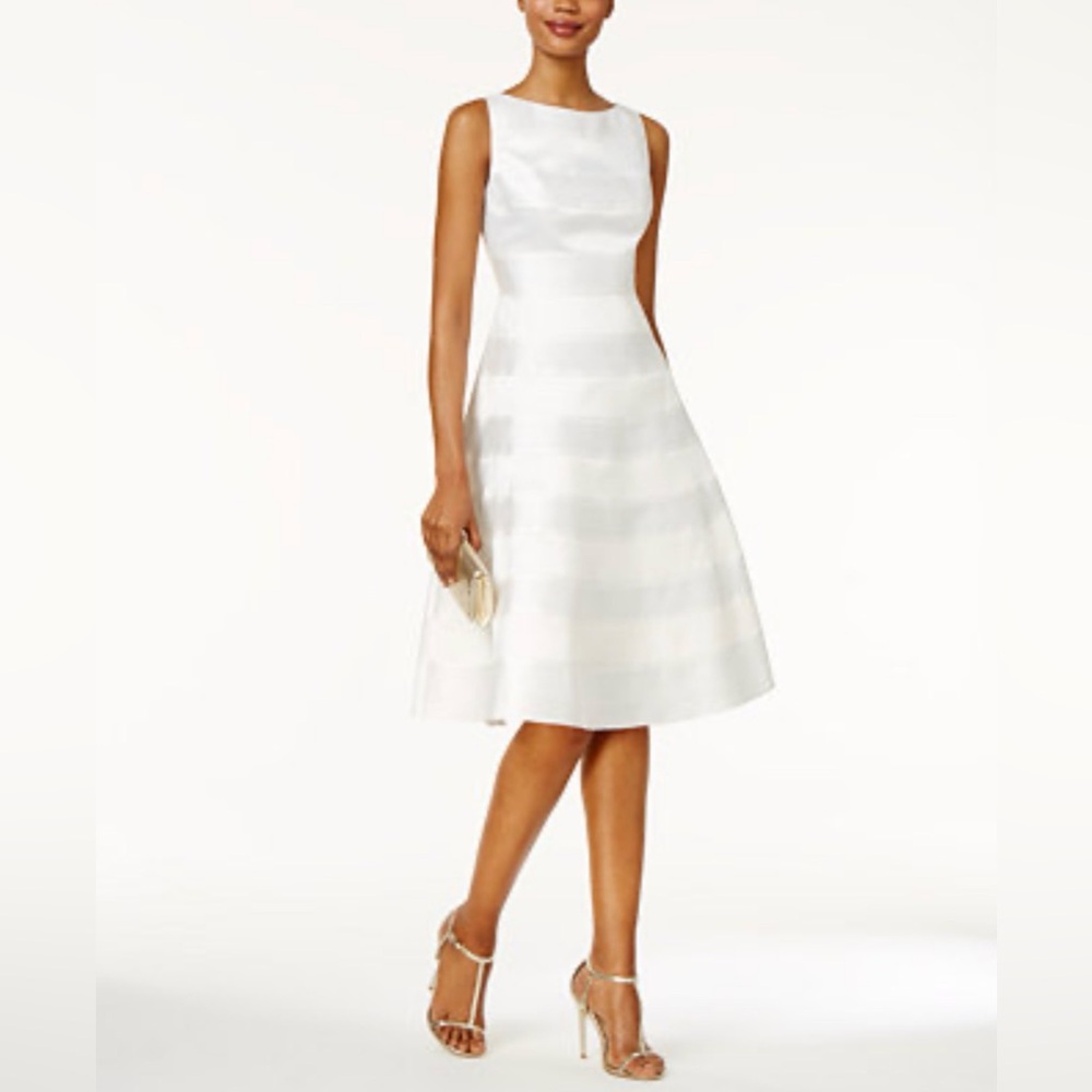 NWT Adrianna Papell striped A-line dress (size 8)